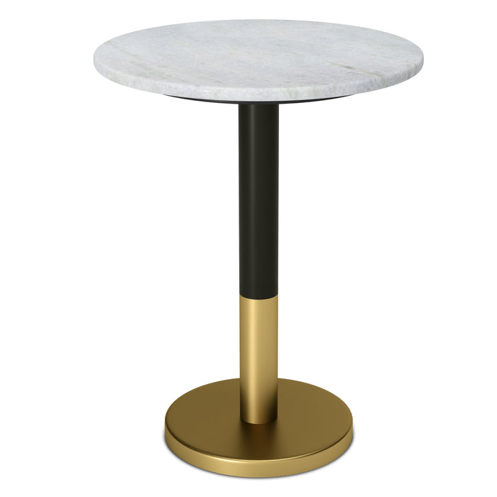 Evans - Marble Side Table - White