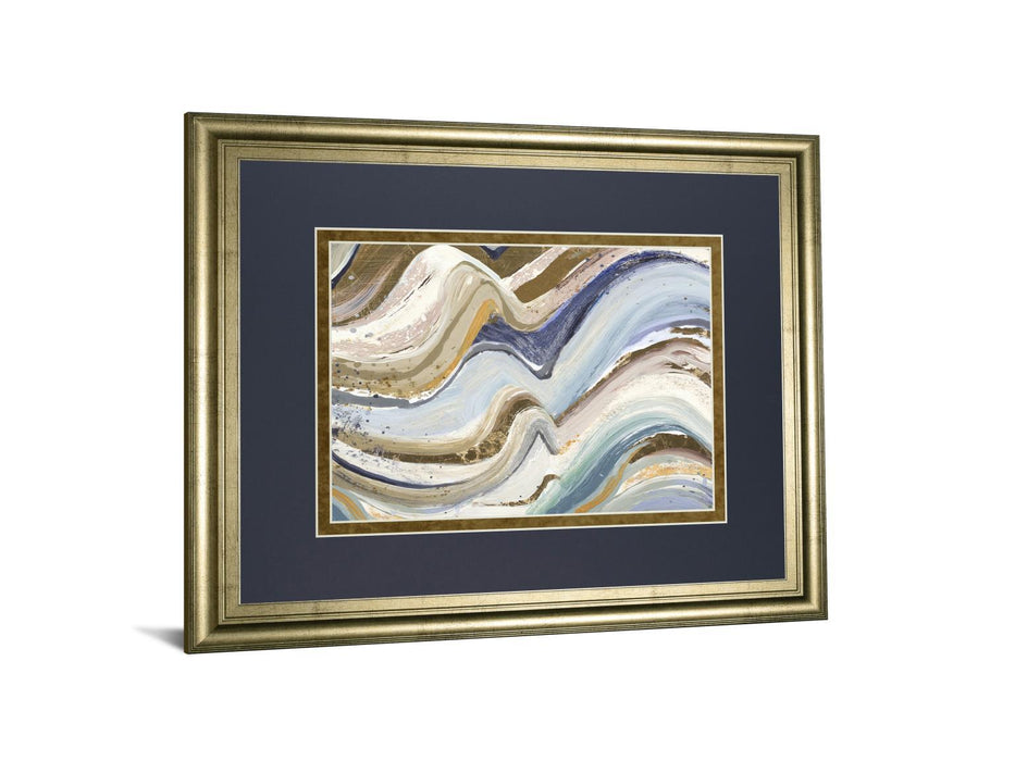 Earth Tone New Concept By Patricia Pinto - Framed Print Wall Art - Blue