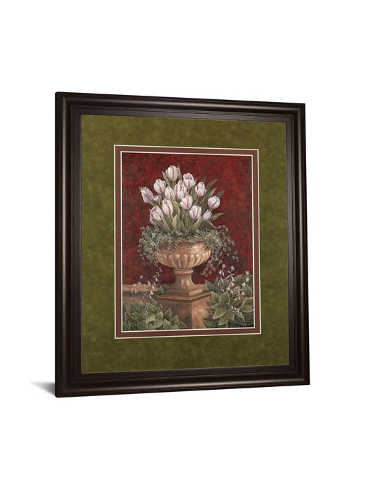 Alexa's Tulips By Betsy Brown - Framed Print Wall Art - Red