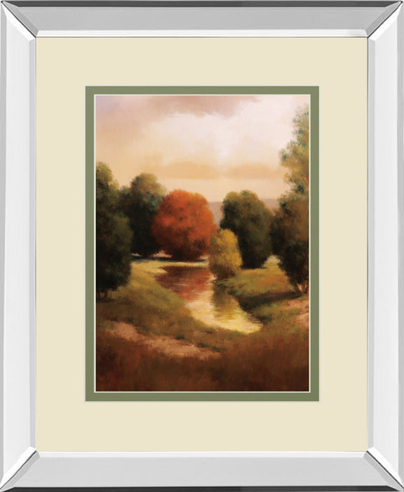 Summer's Passage II II By Udell Mirrored Frame - Green