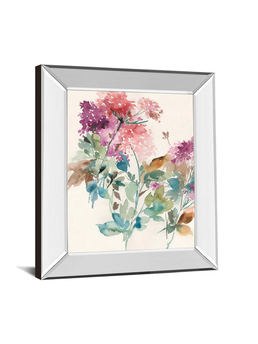 Sweet Hydrangea I By Asia Jensen - Mirror Framed Print Wall Art - Purple