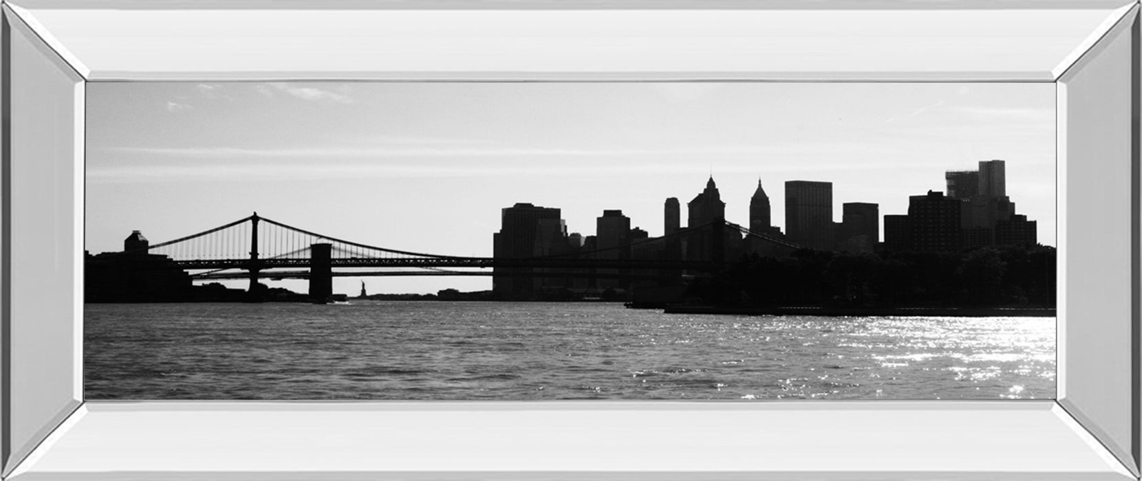 Ny Scenes I By Jeff Pica - Mirror Framed Print Wall Art - Black