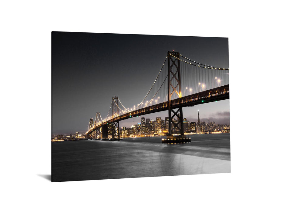 Temp Glass With Foil - San Francisco Bridge - Dark Gray