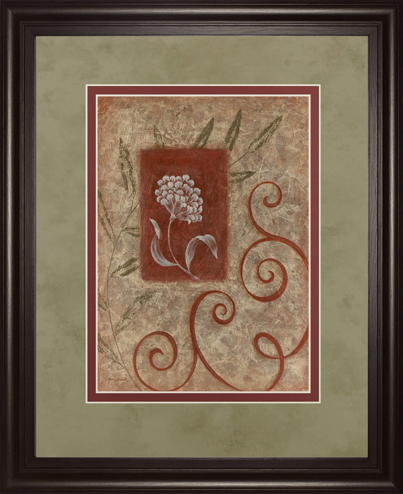 Florescence I By Jane Carroll - Framed Print Wall Art - Dark Brown