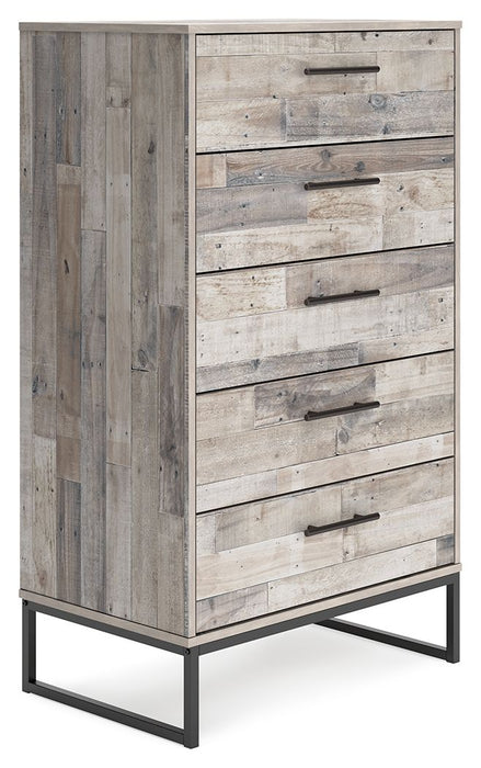 Neilsville - Whitewash - Five Drawer Chest