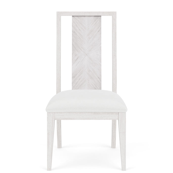 Hepburn - Wood Back Upholstered Side Chair 2" - White