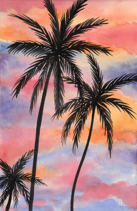 Small - Sunset Beach II By Nicholas Biscardi - Pink