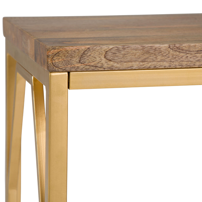 Selma - Metal and Wood Accent Table