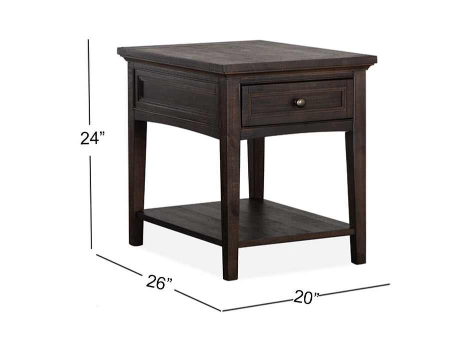 Westley Falls - Rectangular End Table - Graphite