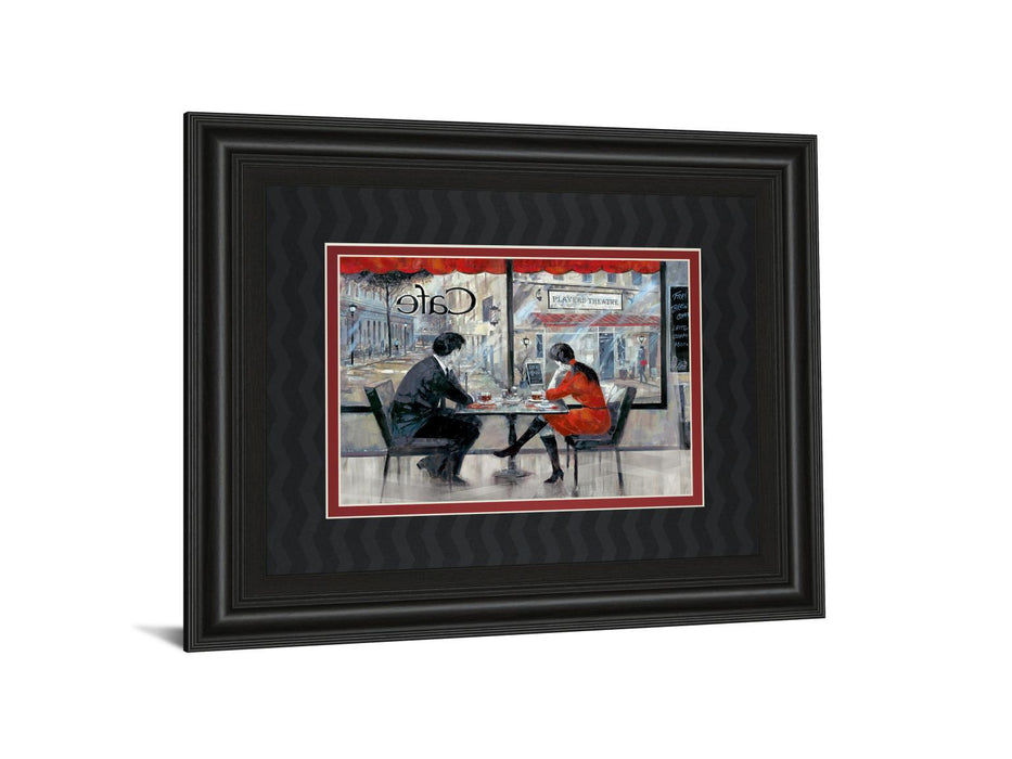 Player's Theatre By Ruanne Manning - Framed Print Wall Art - Red