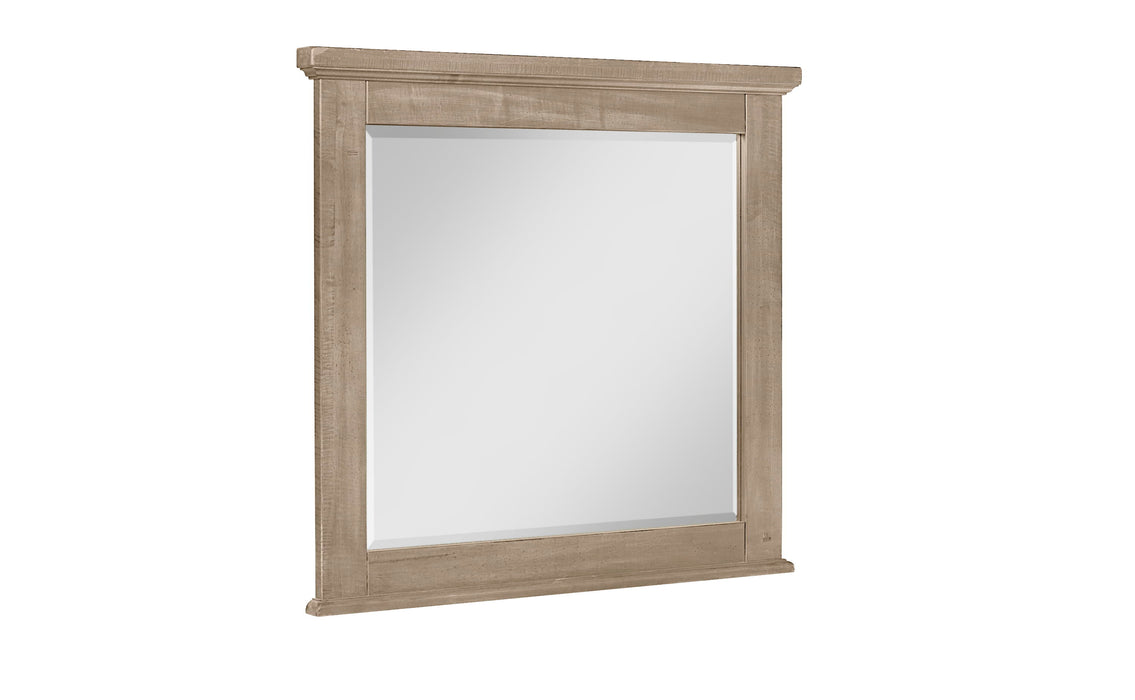 Cool Rustic - Beveled Glass Landscape Mirror - Clear Maple