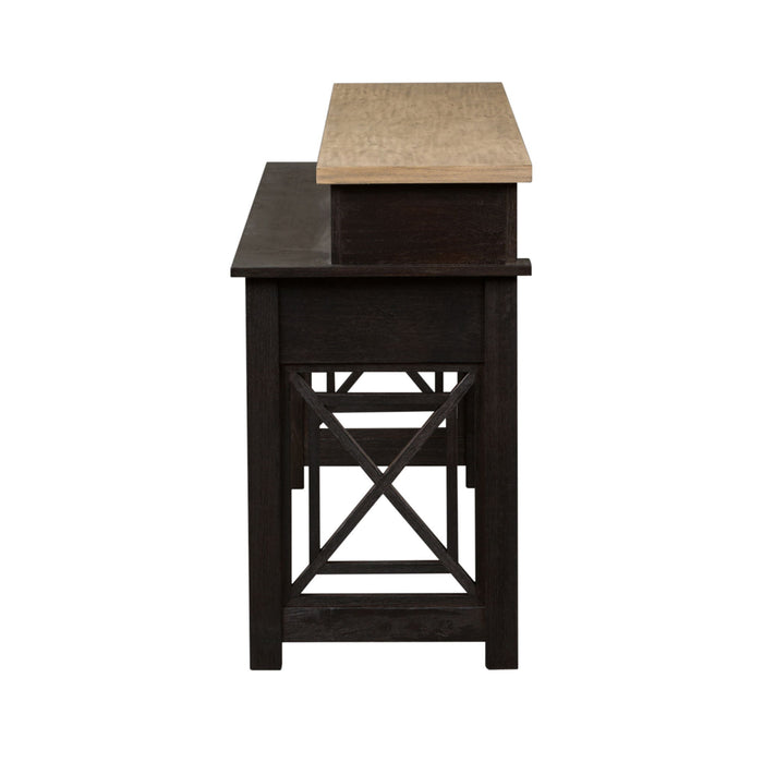 Heatherbrook - Console Bar Table - Black