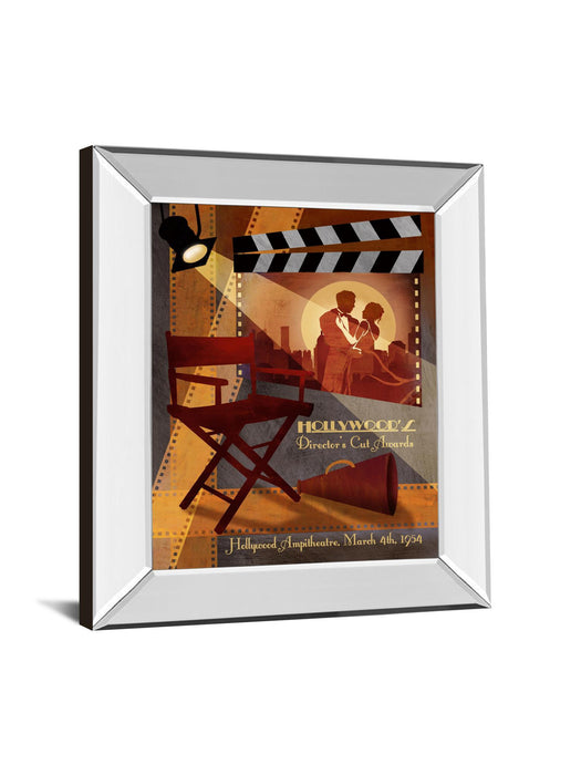 22x26 Director's Cut Awards By Conrad Knutsen - Mirror Framed Print Wall Art - Red
