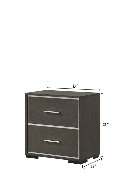 Sharpe - Nightstand - Dark Gray