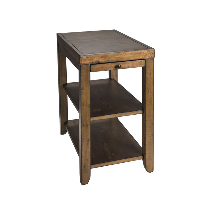 Mitchell - Chair Side Table - Dark Brown