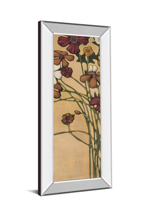 Wandering Bouquet By Maja - Mirror Framed Print Wall Art - Beige