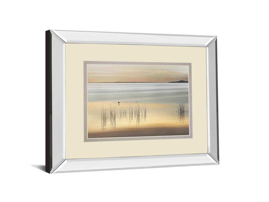 Golden By Marvin Pelkey - Mirror Framed Print Wall Art - Yellow - Gold