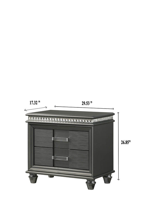 Adira - Nightstand - Gray