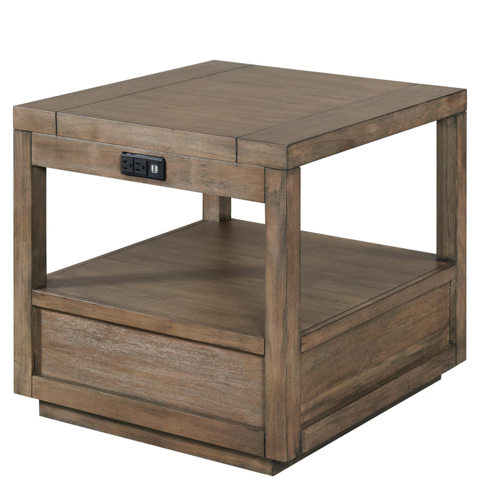 Denali - End Table - Toasted Acacia