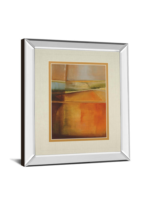 Head Over Heels By Helen Shulman - Mirror Framed Print Wall Art - Orange