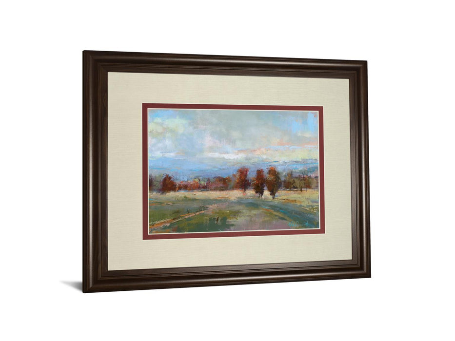 River Run By Louis Bourne - Framed Print Wall Art - Dark Brown