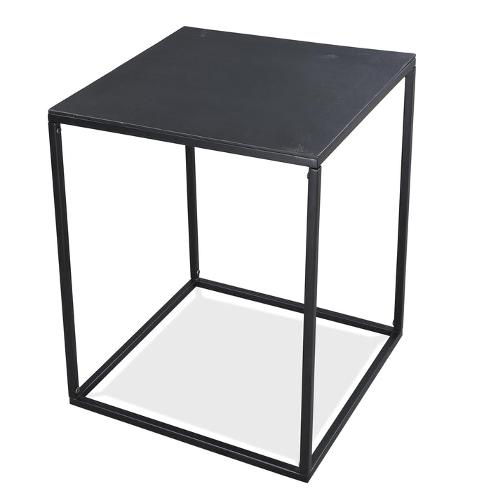 Declan - Square Side Table - Black