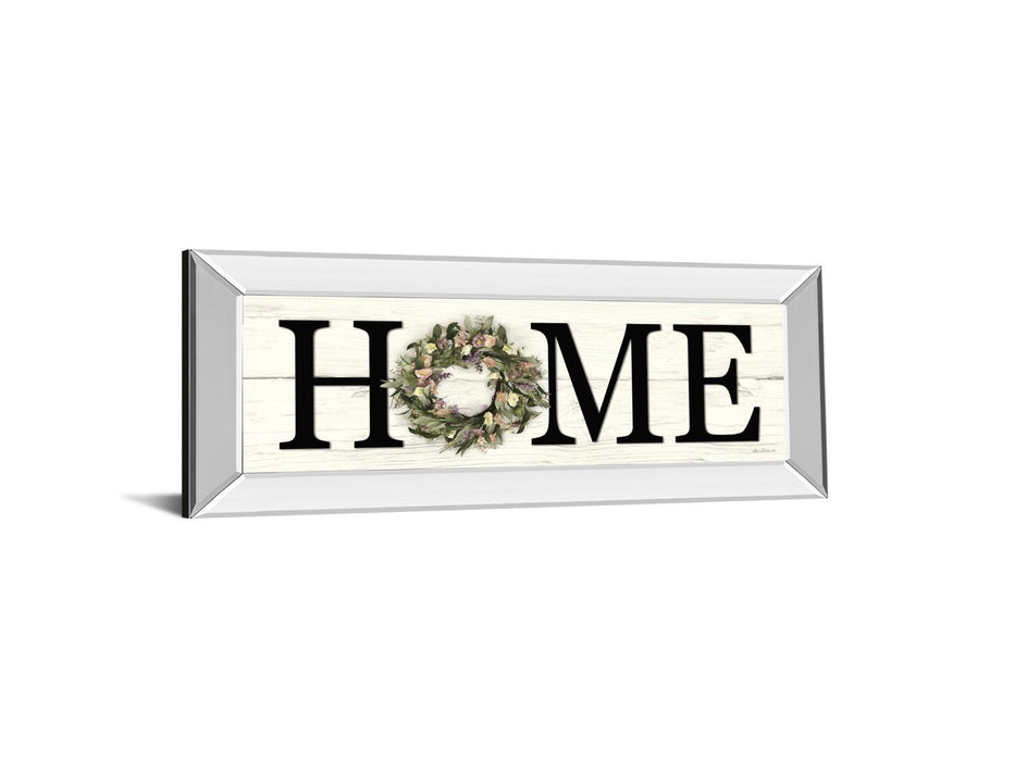 Summer Home By Lori Deiter - Mirrored Frame Wall Art - Black