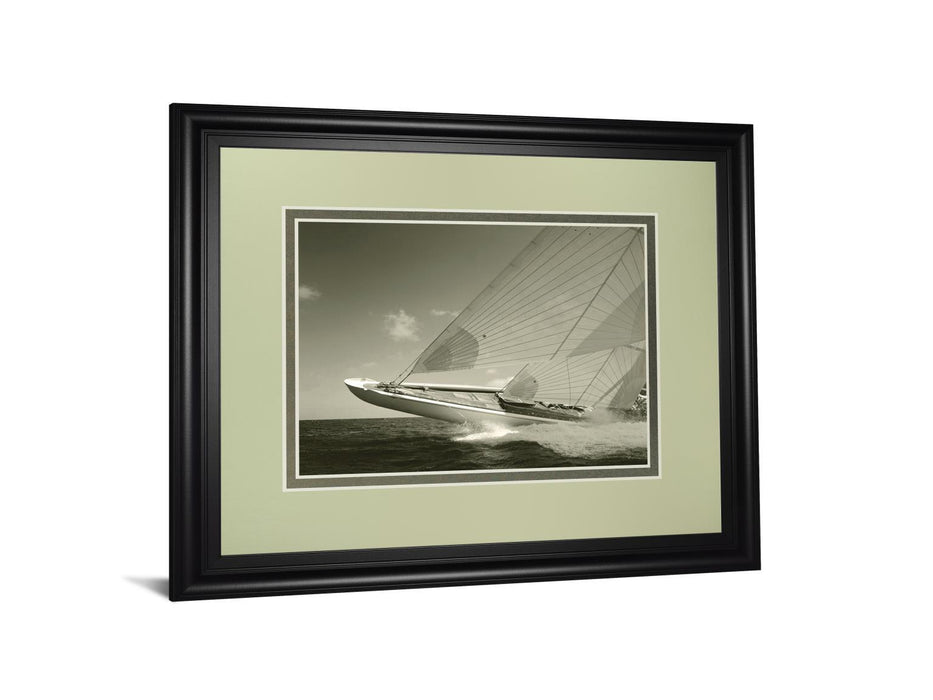 Sea Spray Il By Michael Kahn - Framed Print Wall Art - Black