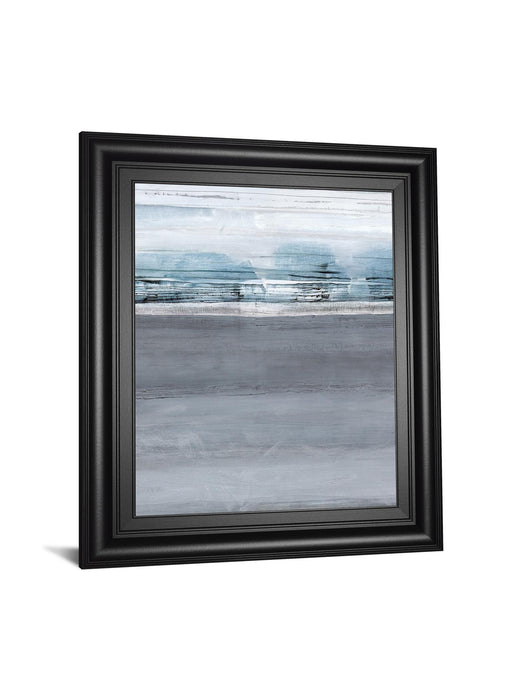 Snowy Tracks By Sims - Framed Print Wall Art - Dark Gray