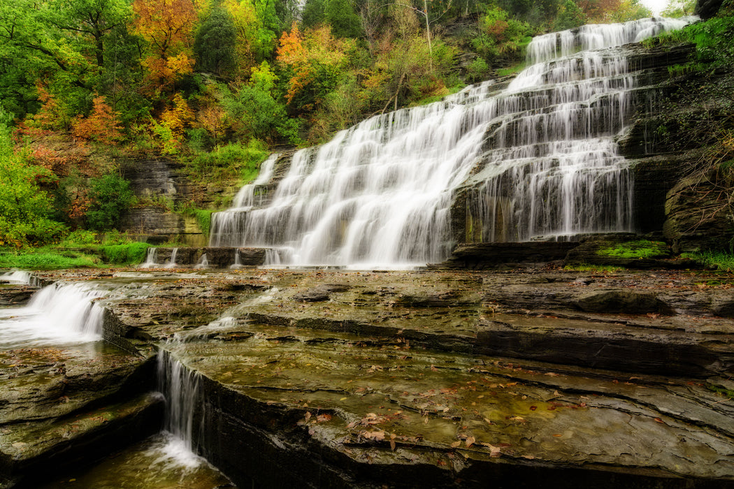 Framed Small - Waterfall - Green