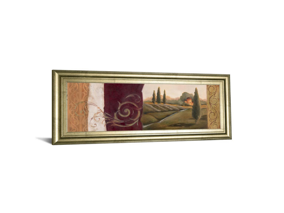 Tuscan Scene I - Framed Print Wall Art - Red