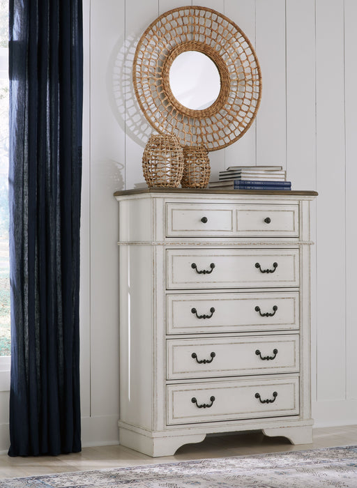 Moraway - Two-tone - Five Drawer Chest