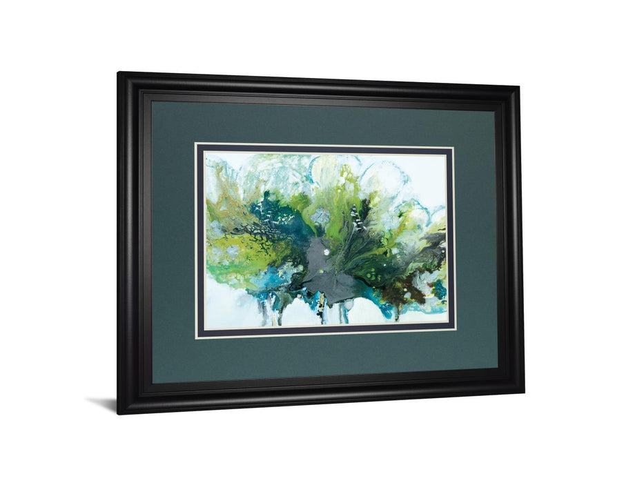 Imperial Frost By N. Barnes - Framed Print Wall Art - Green