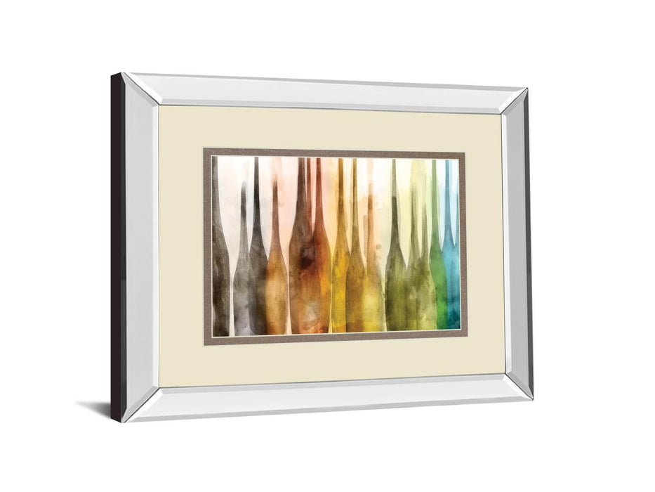 In Milan By Christine Soccio - Mirror Framed Print Wall Art - Bronze