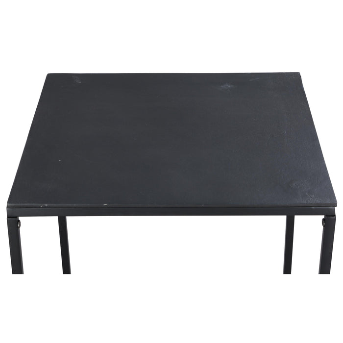 Declan - Square Side Table - Black