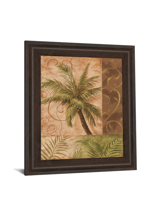 22x26 Tropical Breeze I By Vivian Flasch - Framed Print Wall Art - Green