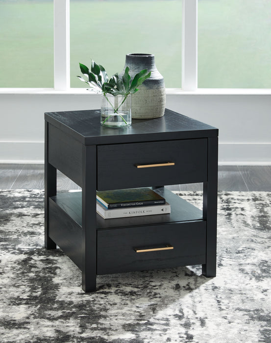 Winbardi - Black - Rectangular End Table