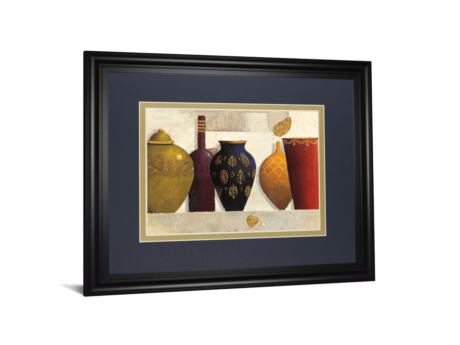 Jeweled Vessels By J. Wiens - Framed Print Wall Art - Red