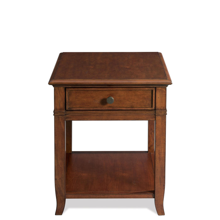 Campbell - End Table - Burnished Cherry