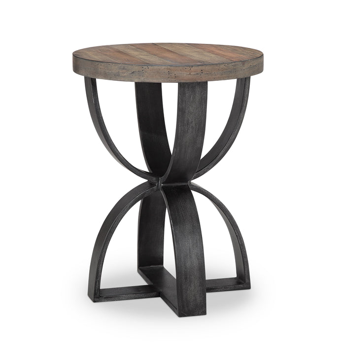 Bowden - Round Accent Table - Rustic Honey