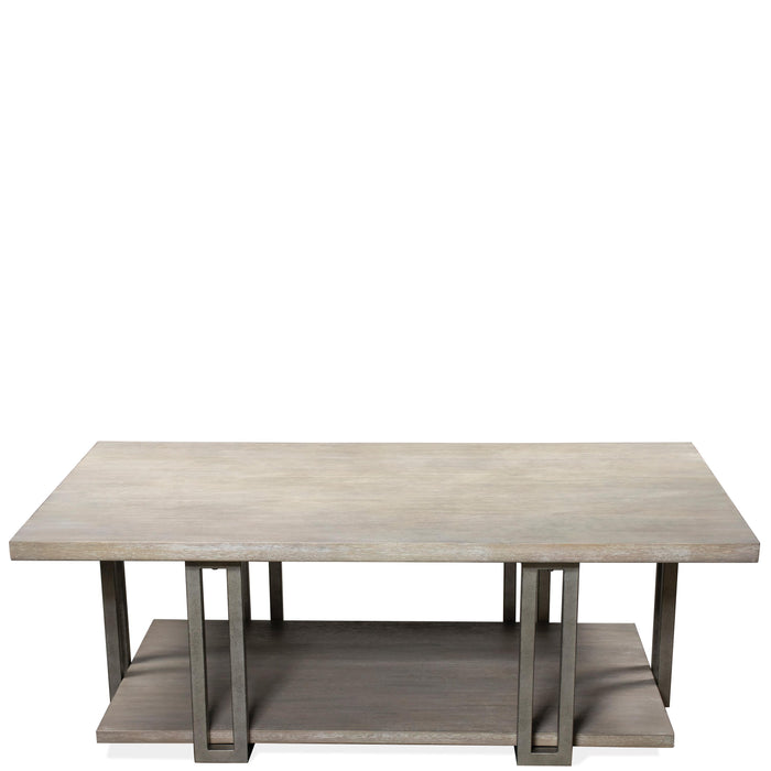 Adelyn - Rectangular Cocktail Table - Crema Gray