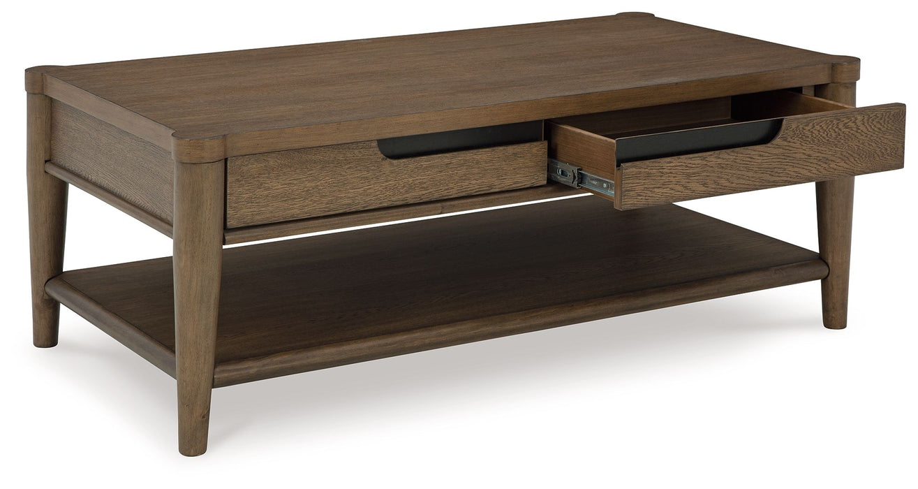 Roanhowe - Brown - Rectangular Cocktail Table