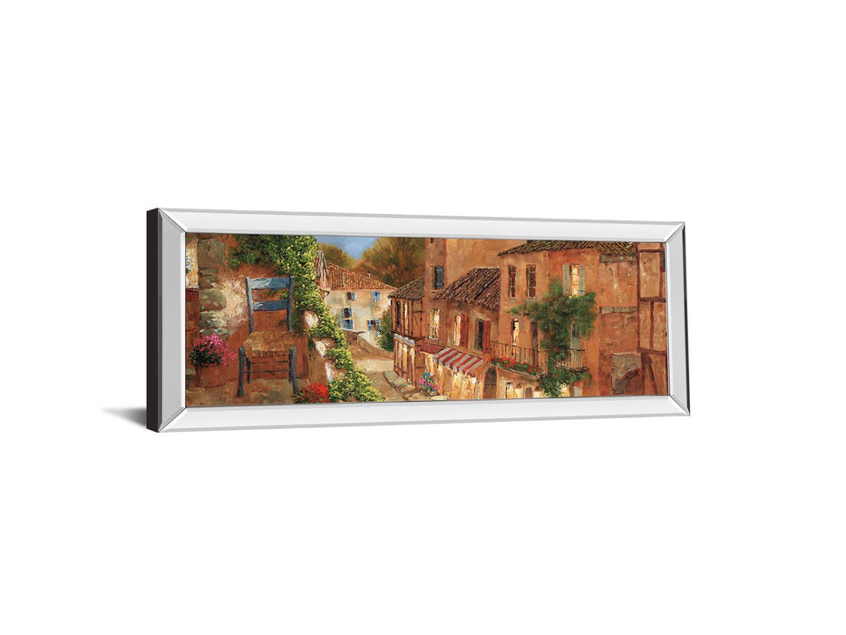 My Balcony By Archambault G - Mirrored Frame Wall Art - Dark Brown