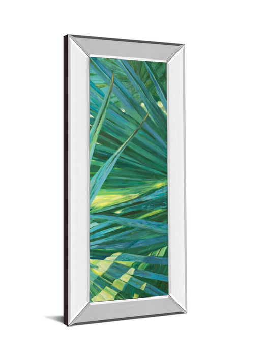 Fan Palm II By Suzanne Wilkins - Mirror Framed Print Wall Art - Green