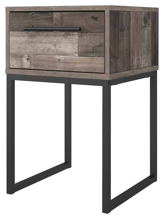 Neilsville - Black / Gray - One Drawer Night Stand