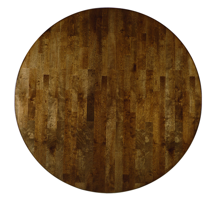 Kateri - Round Ped Table - Dark Brown