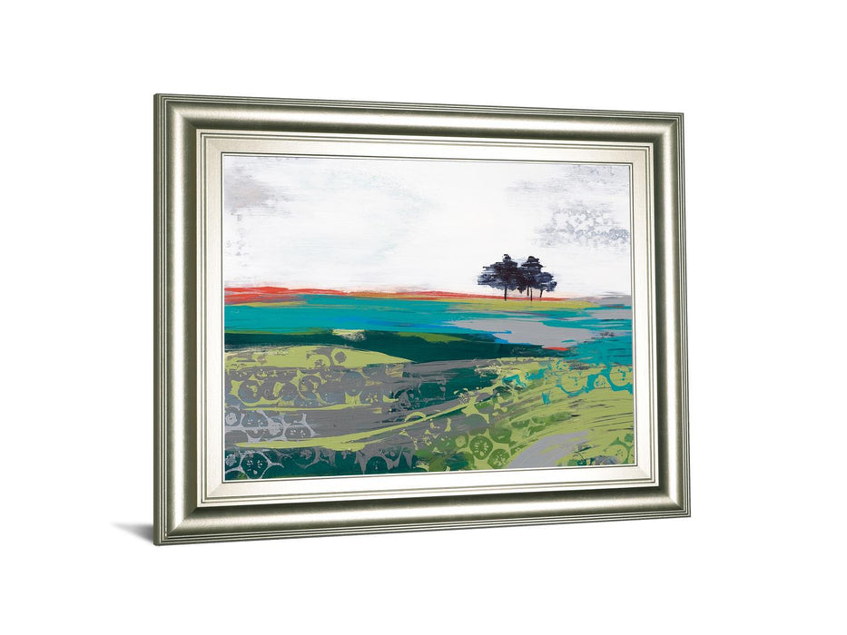 Summer Breeze By Leslie Bernsen - Framed Print Wall Art - Blue