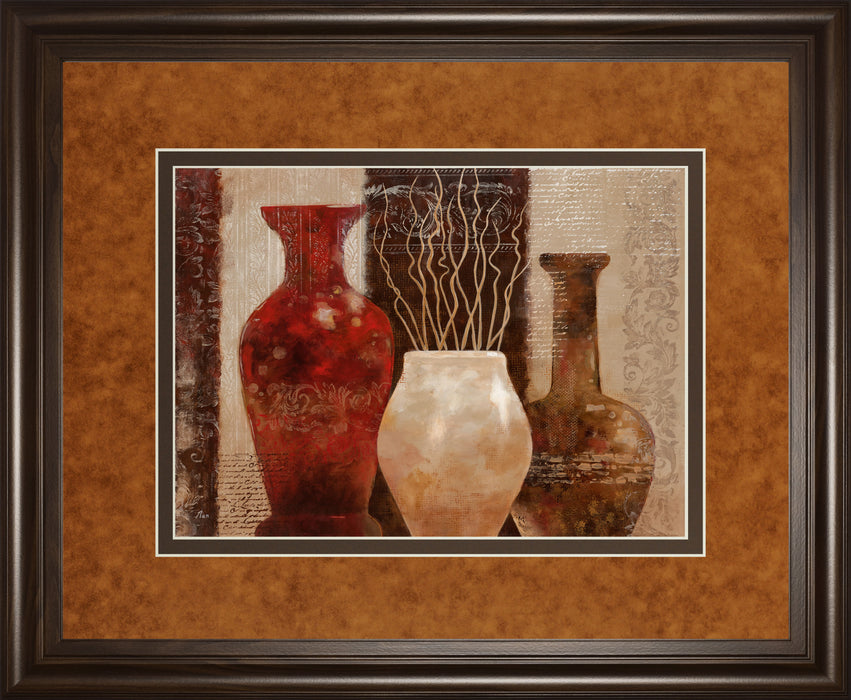 Mediterranean Style I By Nan - Framed Print Wall Art - Dark Brown