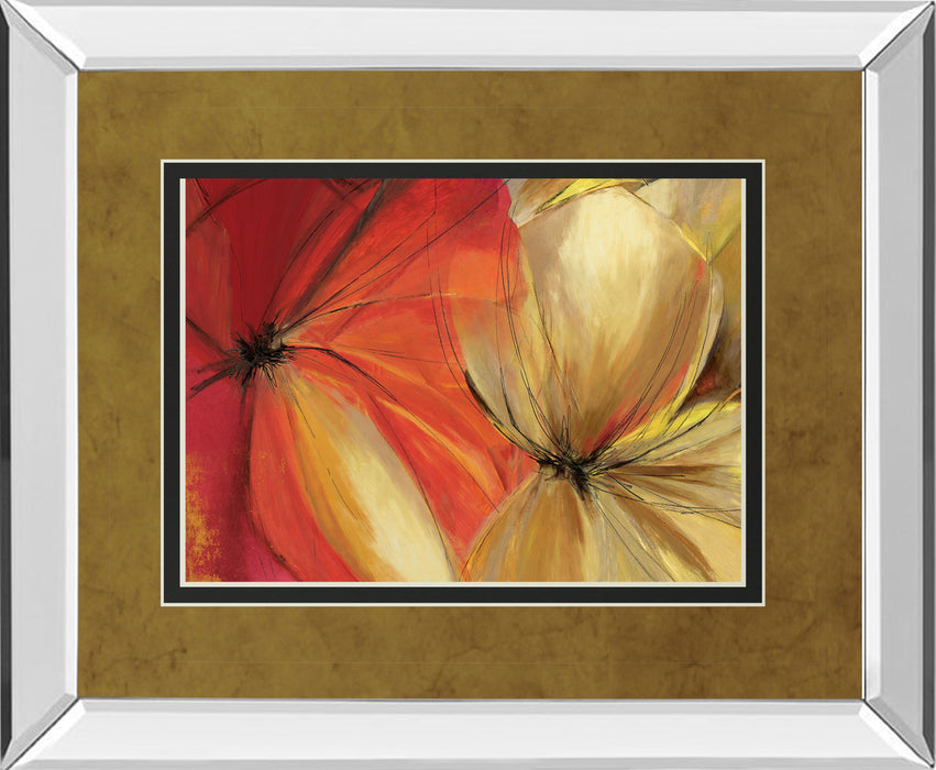 Sharing The Spotlight By Alison Pearce - Mirror Framed Print Wall Art - Red