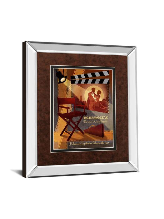 34x40 Director's Cut Awards By Conrad Knutsen - Mirror Framed Print Wall Art - Red